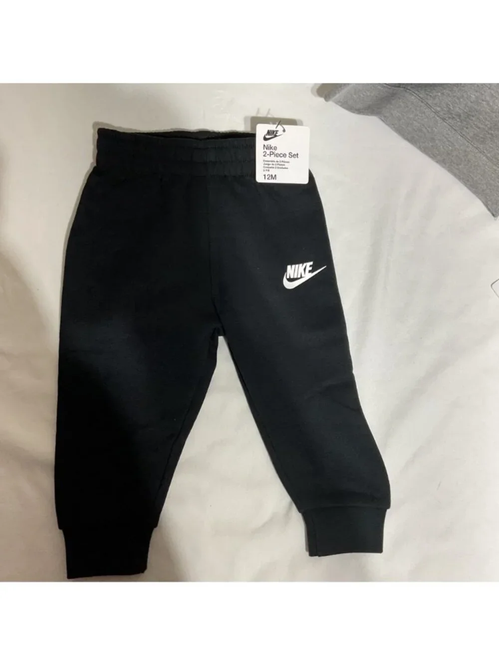 Nike Baby Boys 2-Piece Set Sweatshirt & Jogger Pants Gray/Black Size 12M